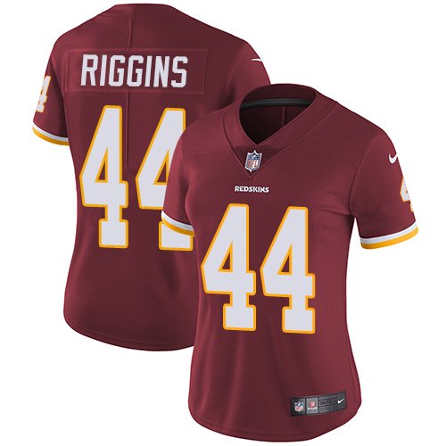 Women's Washington Redskins #44 John Riggins Limited Burgundy Red Vapor Untouchable Home NFL Nike Jersey