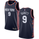 New York Knicks #9 R.J. Barrett Navy Youth NBA Swingman City Edition 2018/19 Jersey