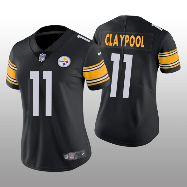 Pittsburgh Steelers #11 Chase Claypool Black Vapor Limited Women's Jersey