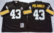 Mitchell And Ness Pittsburgh Steelers #43 Troy Polamalu Black Throwback Stitched NFL Jersey