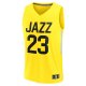 Youth Utah Jazz Lauri Markkanen Fanatics Yellow Fast Break Player Jersey - Icon Edition