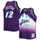 Men's Utah Jazz John Stockton Mitchell & Ness Purple Big & Tall Hardwood Classics 1996/97 Swingman Jersey