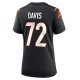 Women's Cincinnati Bengals Domenique Davis Nike Black Game Player Jersey