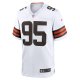 Men's Cleveland Browns Myles Garrett Nike White Away Game Jersey