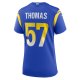 Women's Los Angeles Rams Zachary Thomas Nike  Royal Team Game Jersey