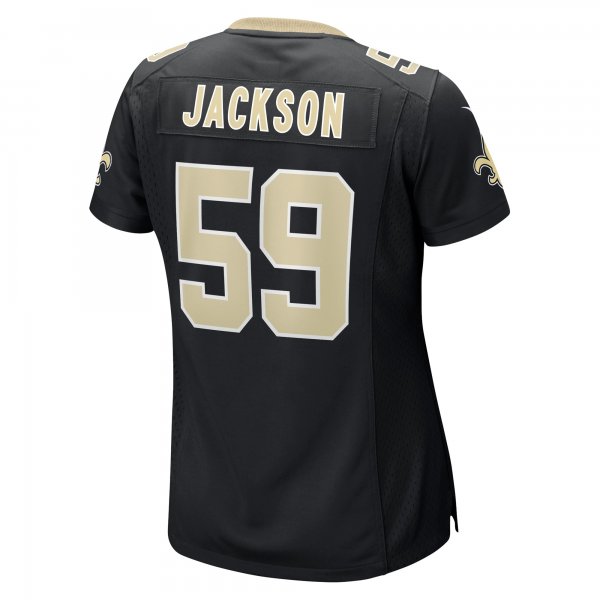 Women's New Orleans Saints Jordan Jackson Nike Black Game Player Jersey