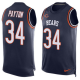 Nike Chicago Bears #34 Walter Payton Navy Blue Team Color Men's Stitched NFL Limited Tank Top Jersey