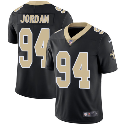 Nike New Orleans Saints #94 Cameron Jordan Black Team Color Youth Stitched NFL Vapor Untouchable Limited Jersey