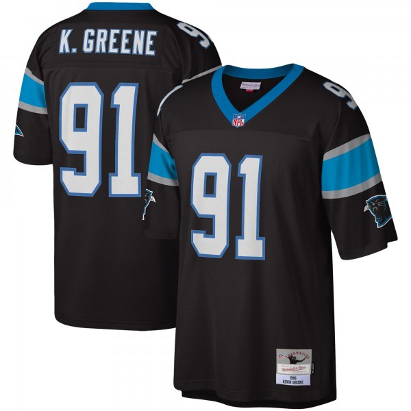 Men's Carolina Panthers Kevin Greene Mitchell & Ness Black Legacy Replica Jersey