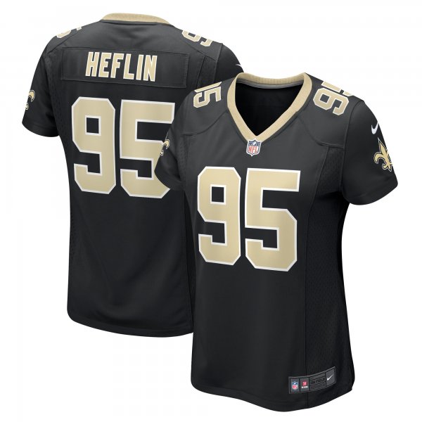 Women's New Orleans Saints Jack Heflin Nike  Black Team Game Jersey