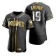 San Diego Padres #19 Tony Gwynn Nike Black Golden Edition Flex Base Jersey