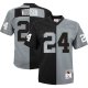 Youth Las Vegas Raiders Charles Woodson Mitchell & Ness Black/Silver Split Legacy Jersey