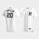 Men's Detroit Tigers #20 Spencer Torkelson 2020 MLB Draft Home White Jersey