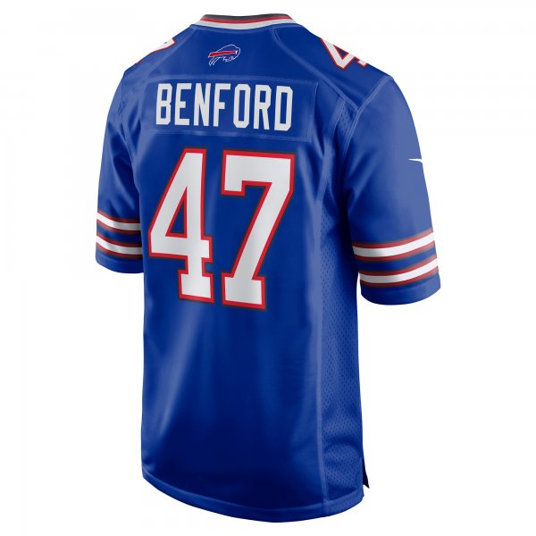 Men's Buffalo Bills Christian Benford Nike Royal Game Jersey