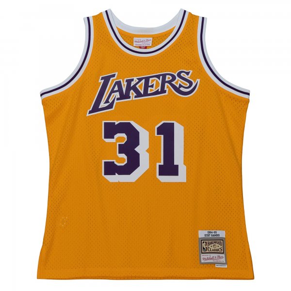 Men's Los Angeles Lakers Kurt Rambis Mitchell & Ness Gold 1984/85 Swingman Jersey