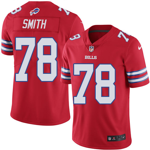 Men's Nike Buffalo Bills #78 Bruce Smith Red Limited Football Rush Vapor Untouchable NFL Jersey