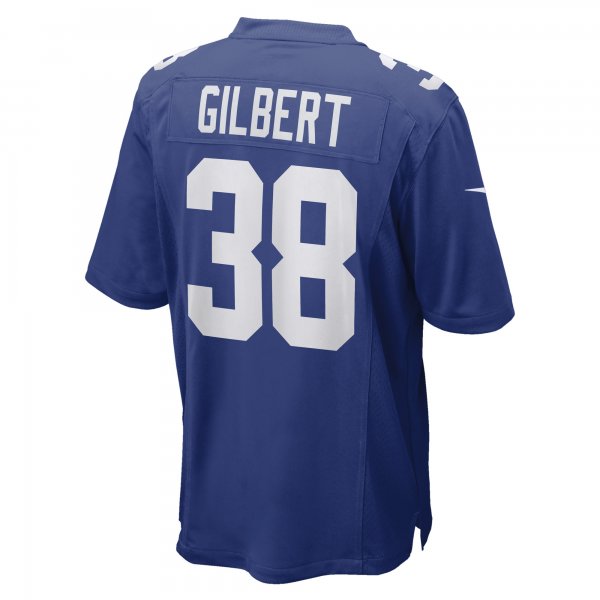 Men's New York Giants Zyon Gilbert Nike Royal Game Player Jersey