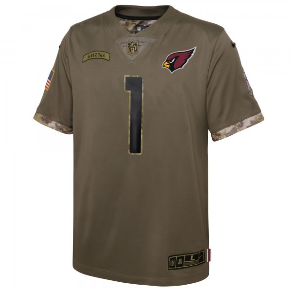 Youth Arizona Cardinals Kyler Murray Nike Olive 2022 Salute To Service Player Limited Jersey