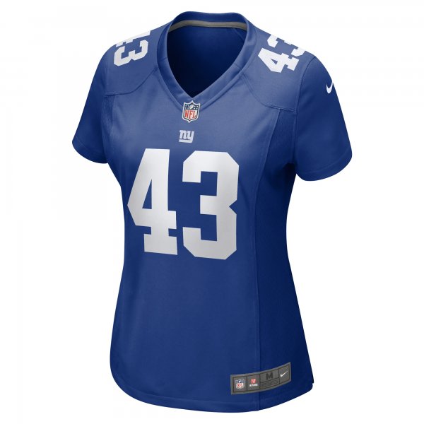 Women's New York Giants Kaleb Hayes Nike  Royal Team Game Jersey