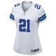 Women's Dallas Cowboys Ezekiel Elliott Nike White Team Game Jersey