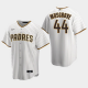 Men's San Diego Padres #44Joe Musgrove White Brown Jersey