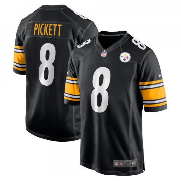 Men's Pittsburgh Steelers Kenny Pickett Nike Black Player Game Jersey