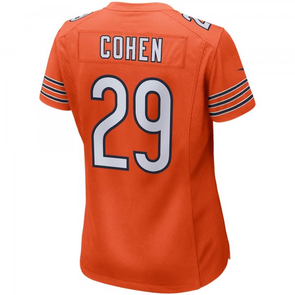 Women's Chicago Bears Tarik Cohen Nike Orange Game Jersey