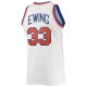 Men's New York Knicks Patrick Ewing Mitchell & Ness White 1985/86 Hardwood Classics Jersey