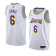 Men's Nike Los Angeles Lakers #6 LeBron James White 2018-19 Association NBA Jersey