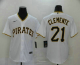 Men's Pittsburgh Pirates #21 Roberto Clemente White Stitched MLB Cool Base Nike Jersey