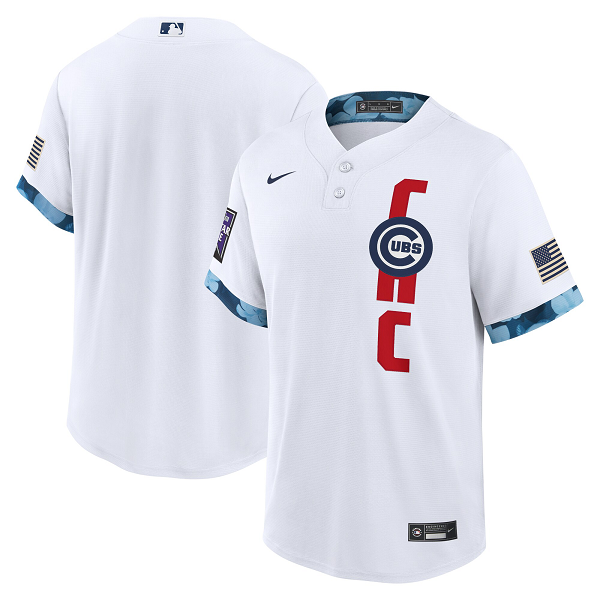 Men's Chicago Cubs Nike White 2021 MLB All-Star Game Replica Jersey