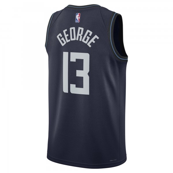 Unisex LA Clippers Paul George Nike Navy 2023/24 Swingman Jersey - City Edition