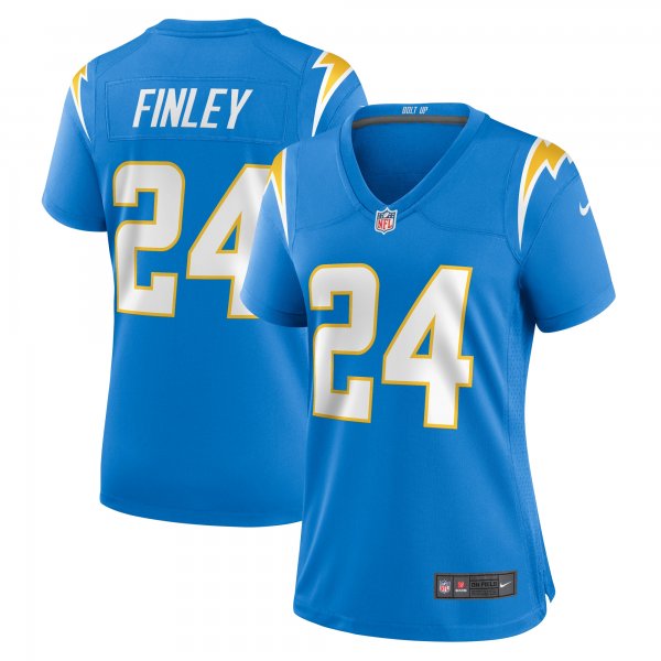 Women's Los Angeles Chargers AJ Finley Nike  Powder Blue Team Game Jersey