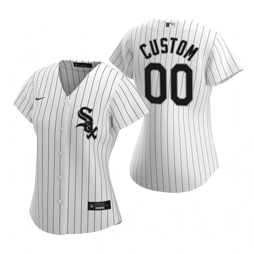 Women's Chicago White Sox Custom Nike White 2020 Home Jersey