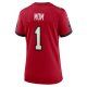 Women's Tampa Bay Buccaneers Number 1 Mom Nike Red Game Jersey