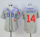 Chicago Cubs #14 Ernie Banks Grey Flexbase Collection Alternate Road Stitched MLB Jersey