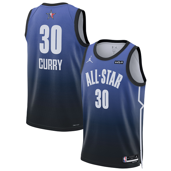 Men's #30 Stephen Curry Jordan Brand Blue 2023 NBA All-Star Game Swingman Jersey