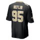 Men's New Orleans Saints Jack Heflin Nike  Black Team Game Jersey