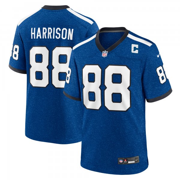 Men's Indianapolis Colts Marvin Harrison Nike Royal Indiana Nights Alternate Game Jersey