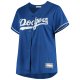 Women's Los Angeles Dodgers Royal Plus Size Sanitized Replica Team Jersey