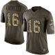 Nike Seattle Seahawks #16 Tyler Lockett Green Men's Stitched NFL Limited Salute to Service Jersey