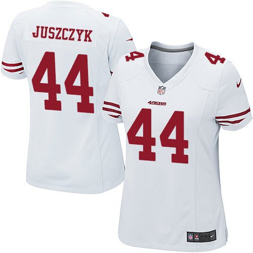 Nike San Francisco 49ers #44 Kyle Juszczyk Women's Game White NFL Jersey