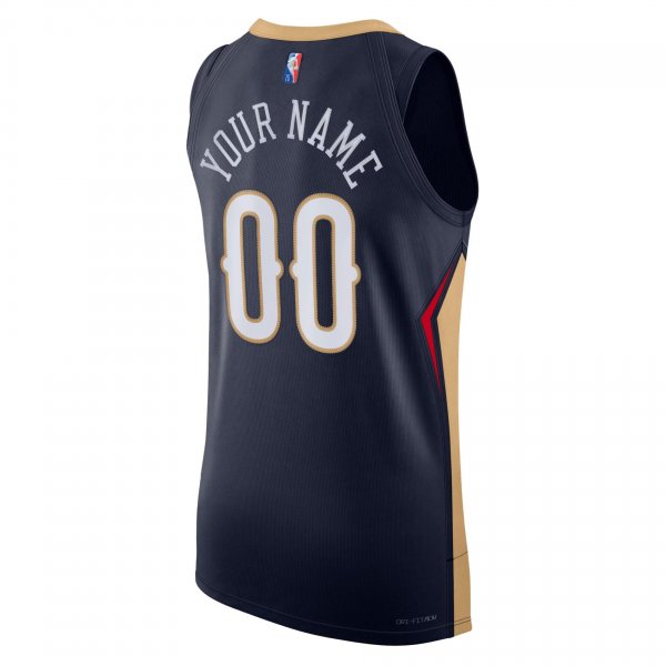 Men's New Orleans Pelicans Nike Navy 2021/22 Diamond Custom Jersey - Icon Edition