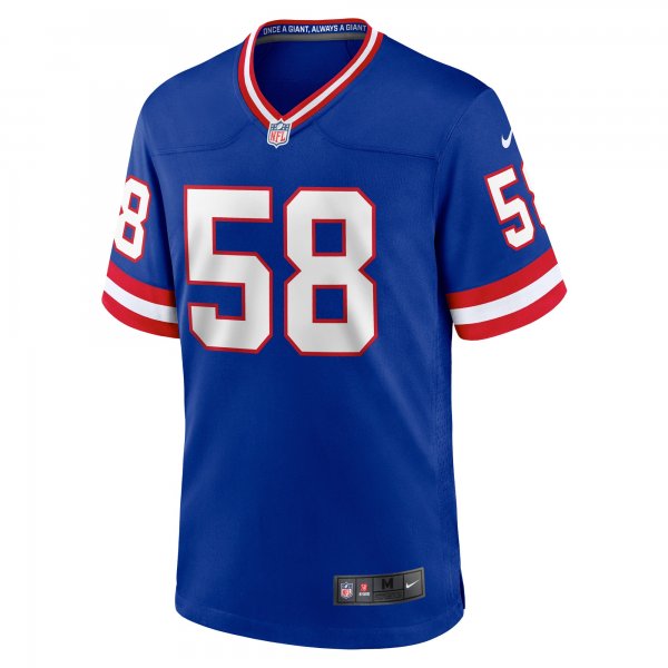 Men's New York Giants Carl Banks Nike Royal Classic Retired Player Game Jersey