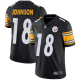 Men's Pittsburgh Steelers #18 Diontae Johnson Black Team Color Stitched NFL Vapor Untouchable Limited Jersey