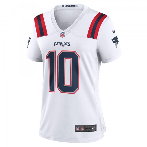 Women's New England Patriots Mac Jones Nike White Player Jersey