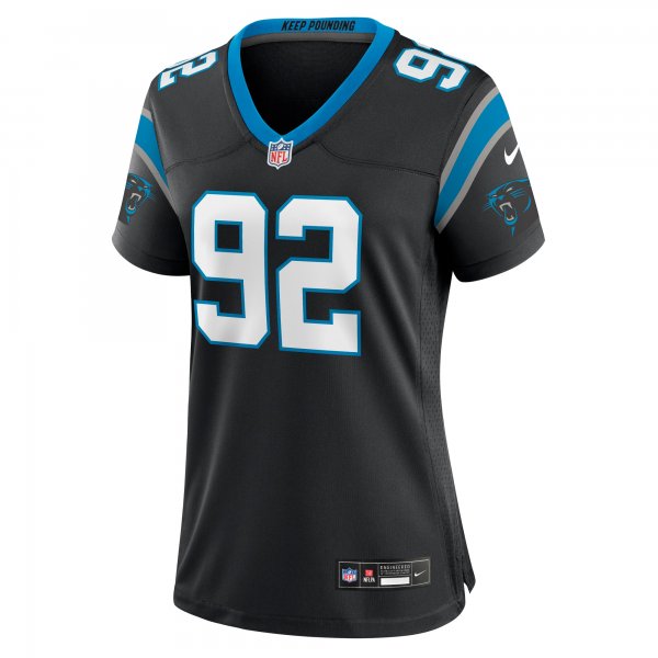 Women's Carolina Panthers Raequan Williams Nike Black Team Game Jersey