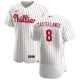 Men's Philadelphia Phillies #8 Nick Castellanos 2022 Nike Home Player White MLB Jersey