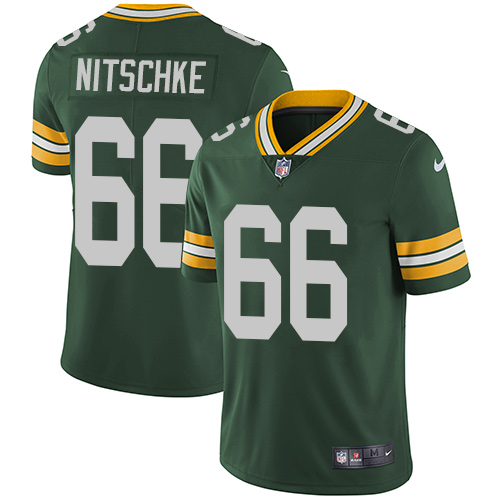 Men's Nike Green Bay Packers #66 Ray Nitschke Green Team Color Stitched NFL Vapor Untouchable Limited Jersey