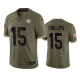 Miami Dolphins Jaelan Phillips #15 Olive 2022 Salute To Service Limited Jersey